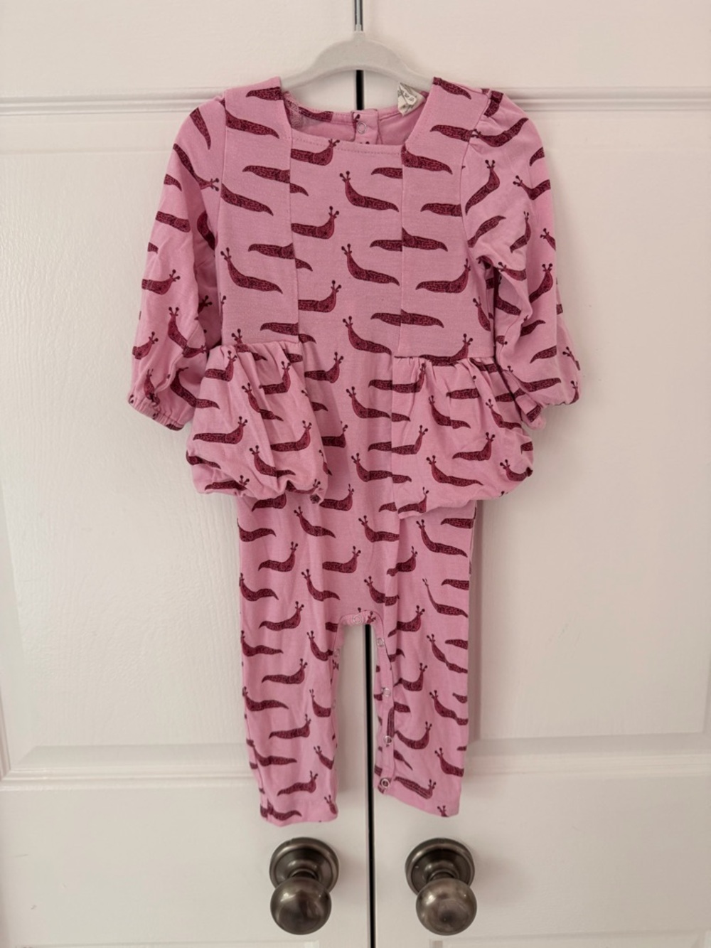 kate quinn purple Pink slugs Long-Sleeve One-Piece